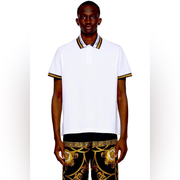 Versace Jeans Couture Garland Cotton SS Polo Shirt Sz M New with tags SS… - Picture 1 of 16